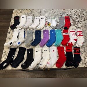 28 Pairs of Little Boys Nike Socks XS